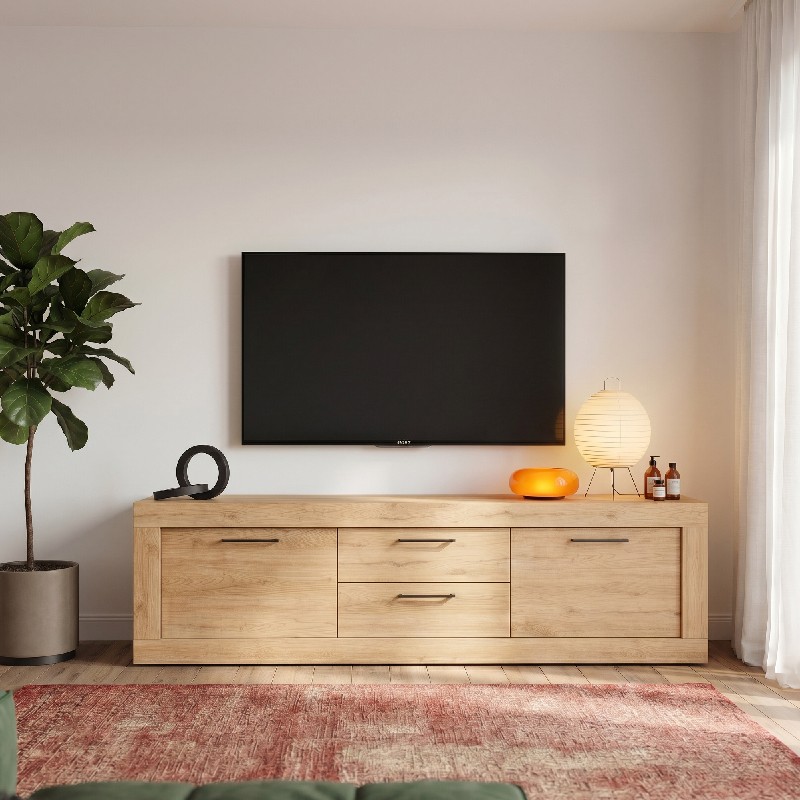 Mueble TV dos cajones y dos puertas 181 cm DALIA