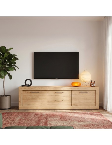 Mueble TV dos cajones y dos puertas 181 cm DALIA