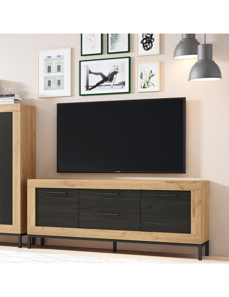 Mueble TV dos cajones y dos puertas 154 cm DALIA
