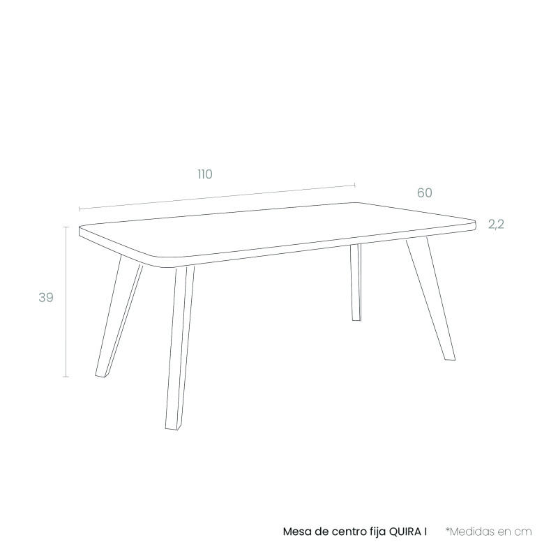 Mesa de centro fija QUIRA I
