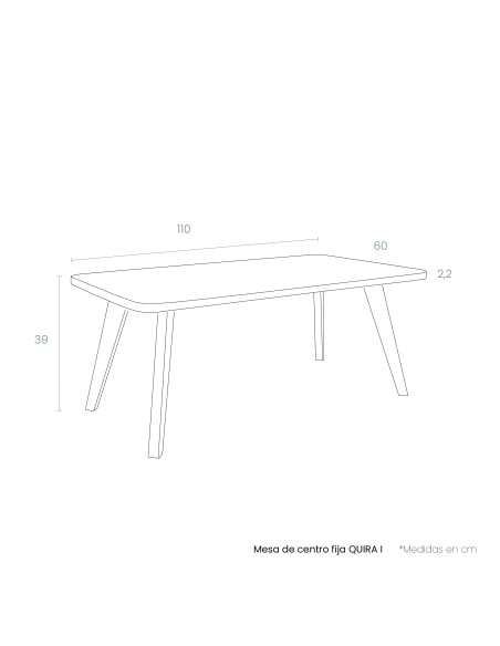Mesa de centro fija QUIRA I