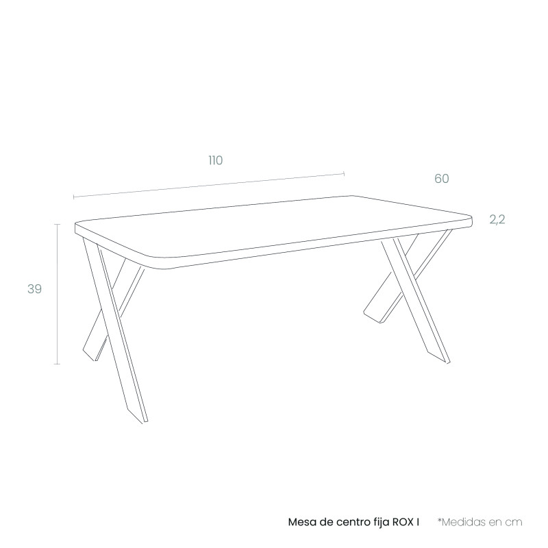 Mesa de centro fija ROX I