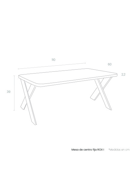 Mesa de centro fija ROX I