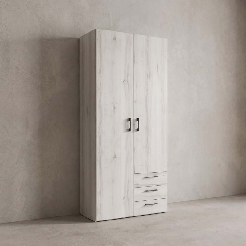 Armario dos puertas y tres cajones 215cm MAX