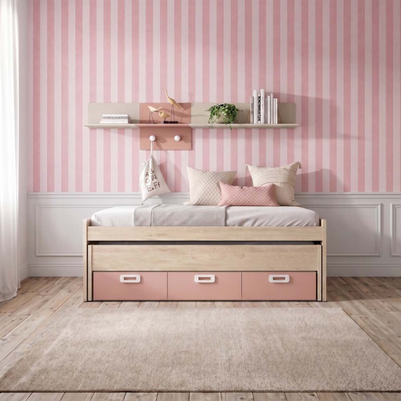 Cama compacta tres cajones MAX