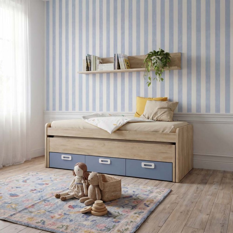 Cama compacta tres cajones MAX