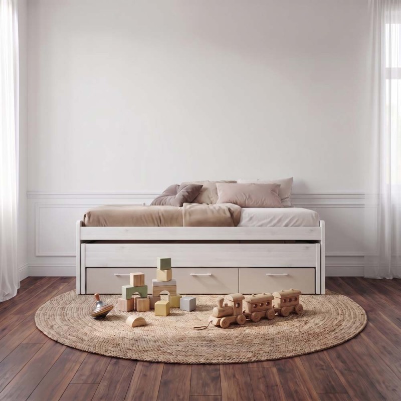 Cama compacta tres cajones MAX