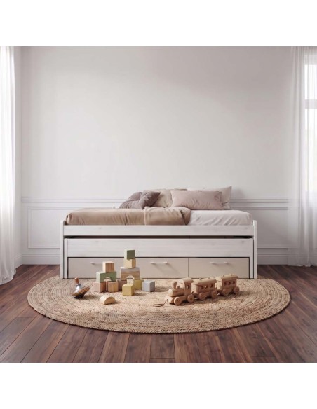 Cama compacta tres cajones MAX