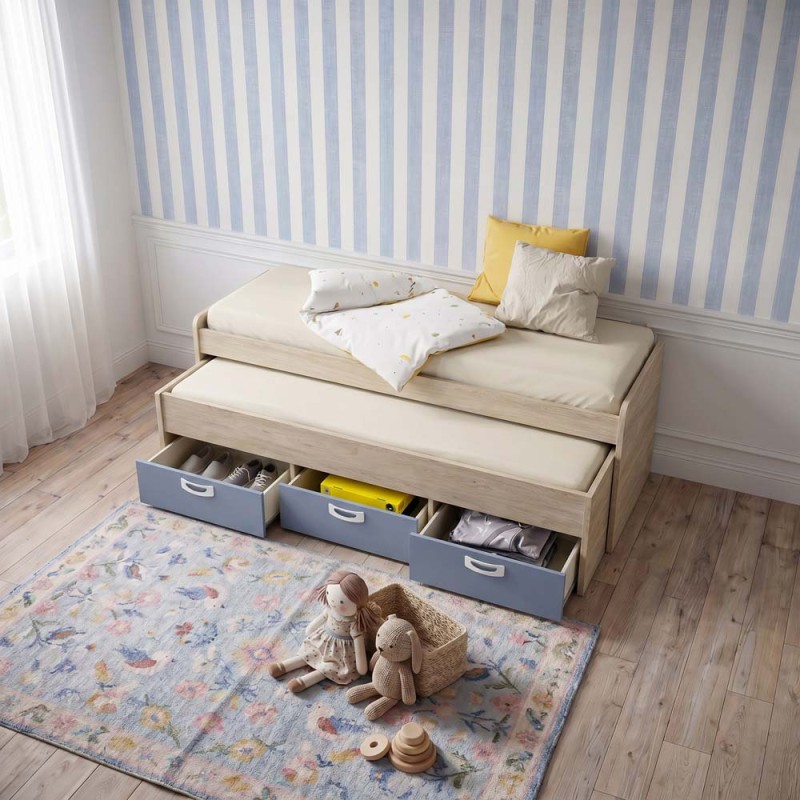 Cama compacta tres cajones MAX