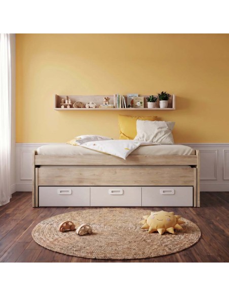 Cama compacta tres cajones MAX