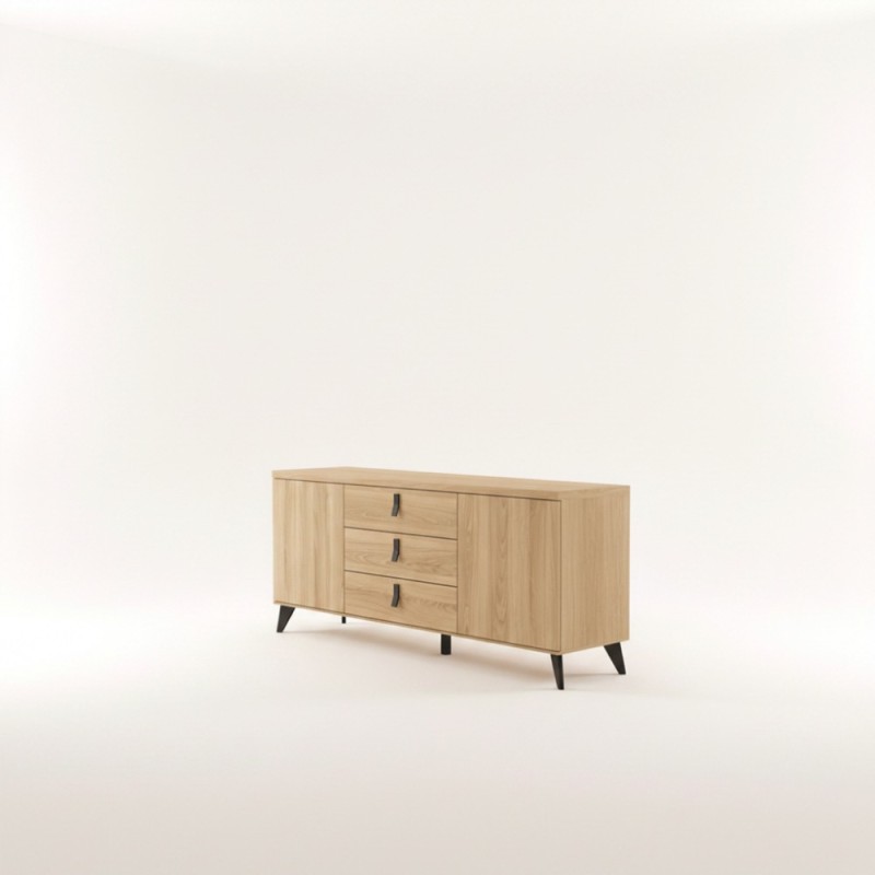 Mueble TV dos puertas y tres cajones ELISA