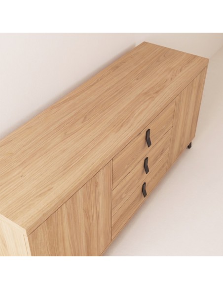 Mueble TV dos puertas y tres cajones ELISA