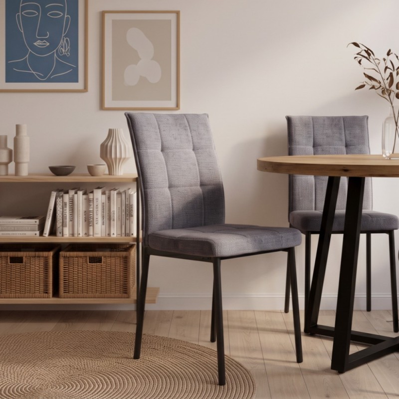 Silla de salón tapizada ELARIS
