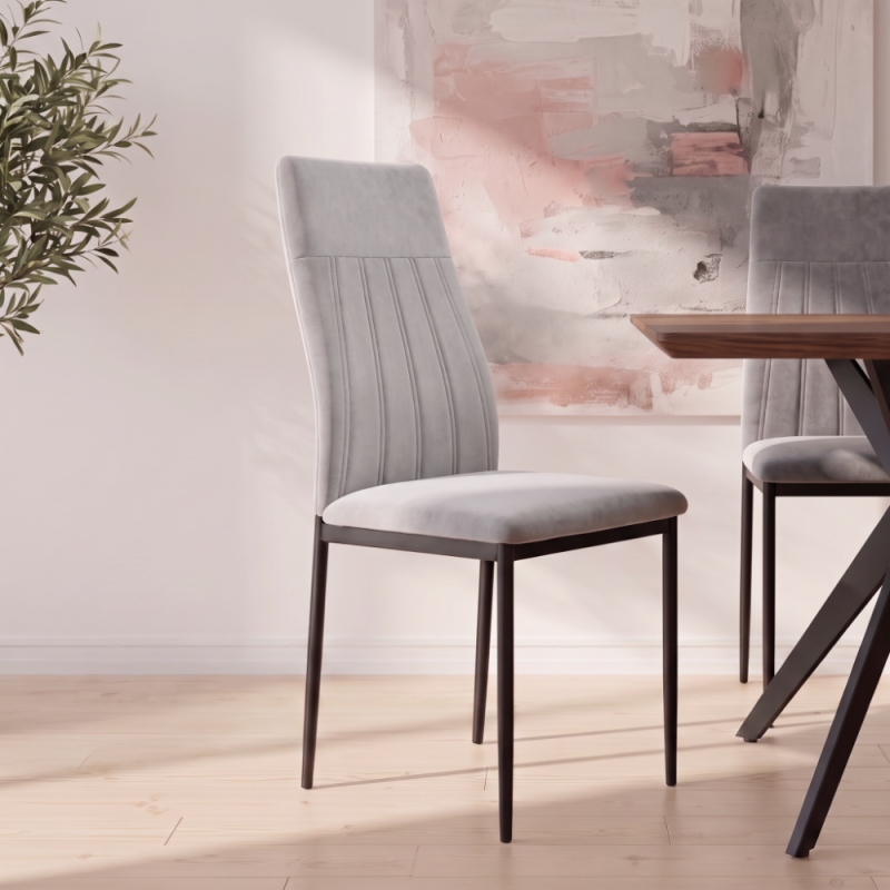 Silla de salón tapizada VIRELA