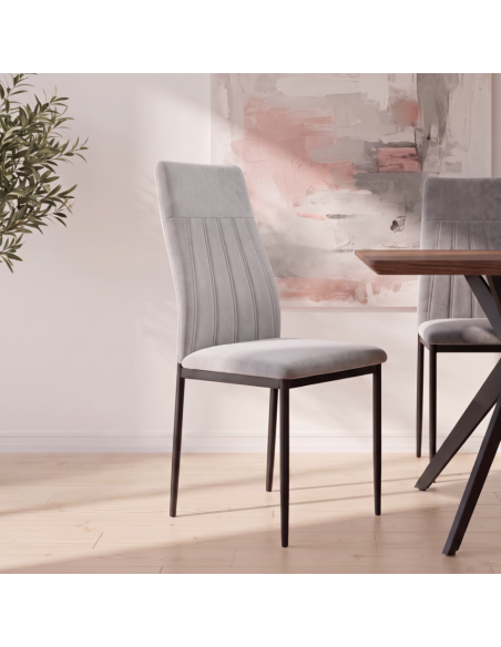 Silla de salón tapizada VIRELA