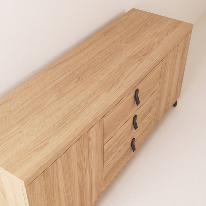 Mueble TV dos puertas y tres cajones ELISA