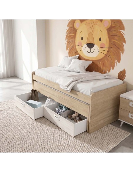 Cama compacta dos cajones MAX