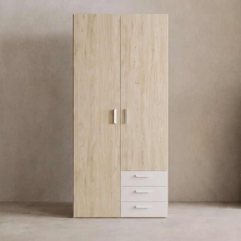 Armario dos puertas y tres cajones 240cm MAX