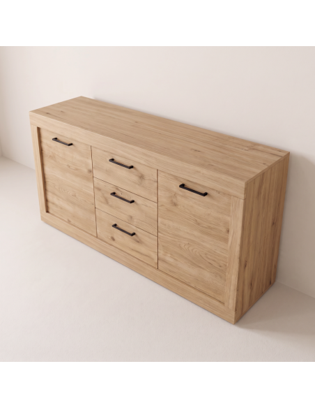 Mueble TV tres cajones y dos puertas 154 cm DALIA