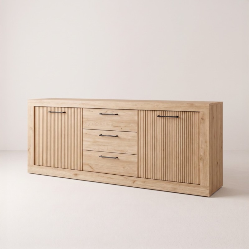 Mueble TV tres cajones y dos puertas 181 cm DALIA