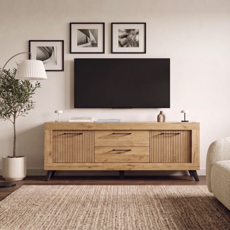 Mueble TV dos cajones y dos puertas 181 cm DALIA