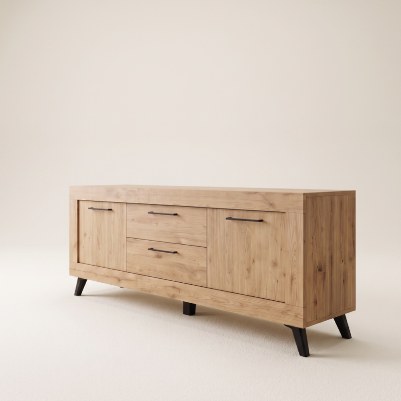 Mueble TV dos cajones y dos puertas 181 cm DALIA