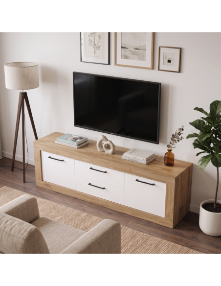 Mueble TV dos cajones y dos puertas 181 cm DALIA