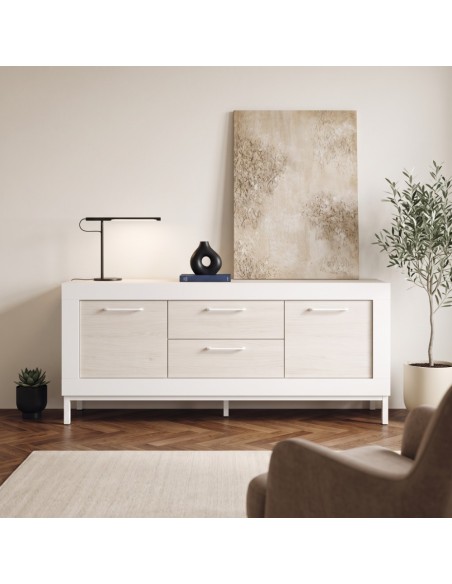 Mueble TV dos cajones y dos puertas 154 cm DALIA