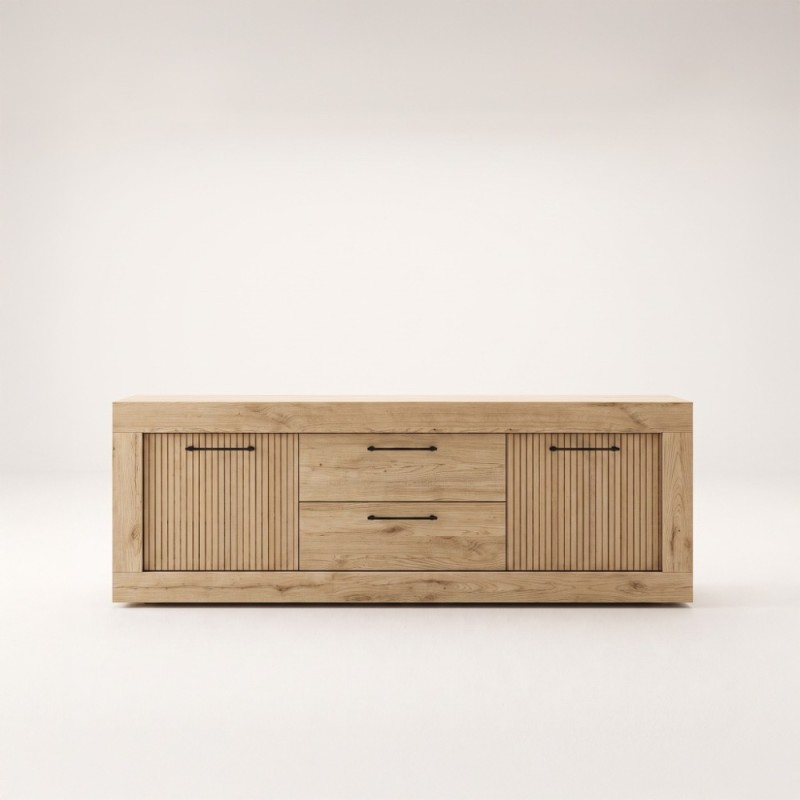 Mueble TV dos cajones y dos puertas 154 cm DALIA