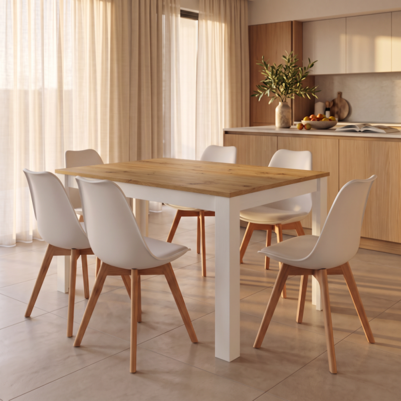 Mesa comedor rectangular extensible DANIELA (exprés) 2