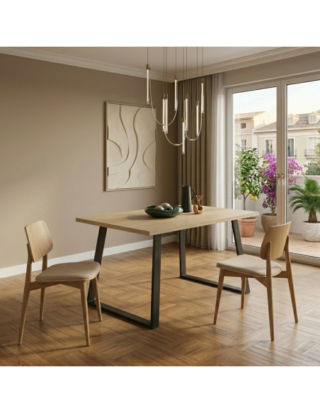 Mesa rectangular fija SANA