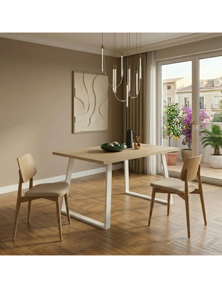 Mesa rectangular fija SANA