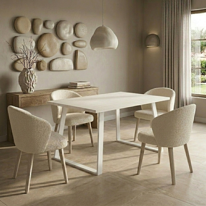 Mesa rectangular fija SANA
