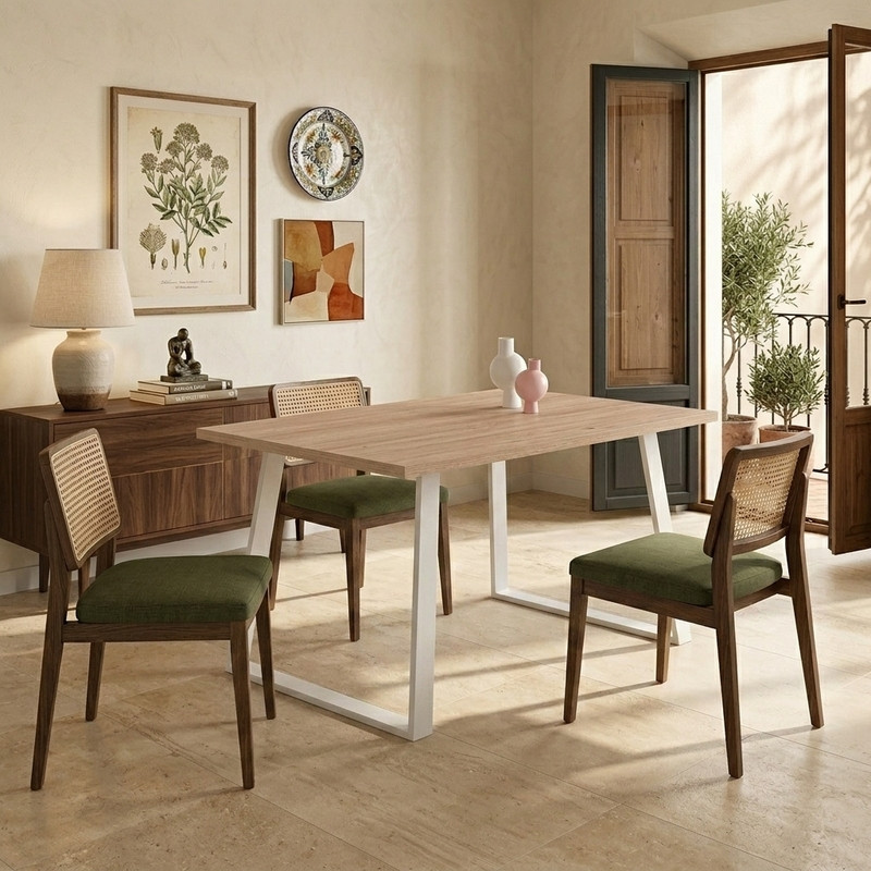 Mesa rectangular fija SANA