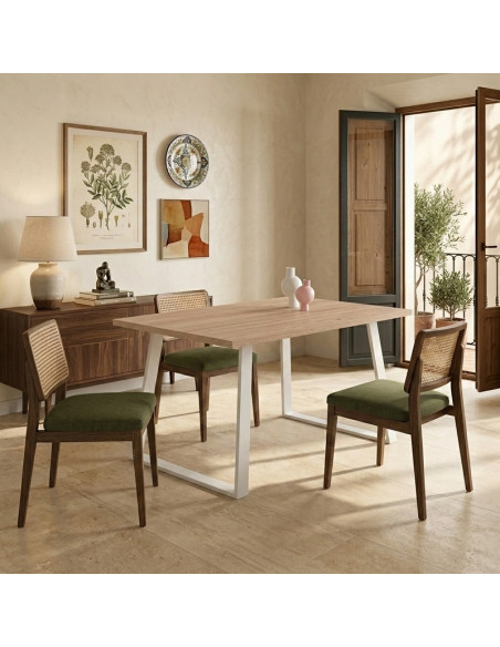 Mesa rectangular fija SANA
