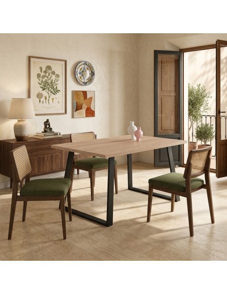 Mesa rectangular fija SANA