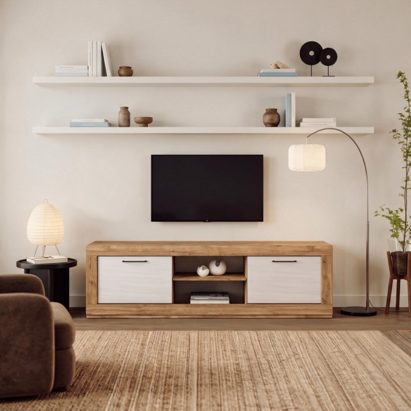 Mueble TV dos puertas y un estante 181 cm DALIA