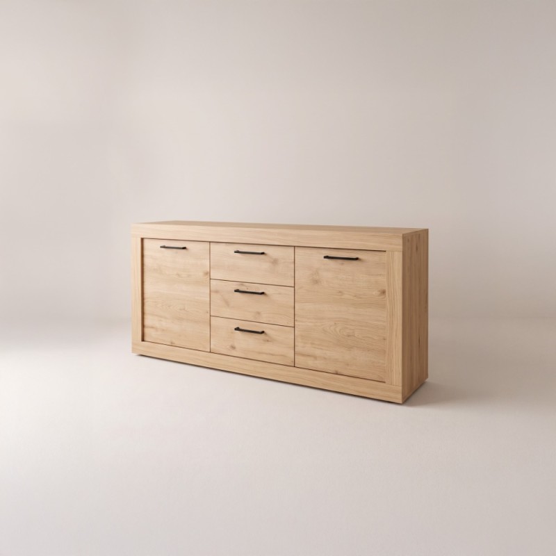Mueble TV tres cajones y dos puertas 154 cm DALIA