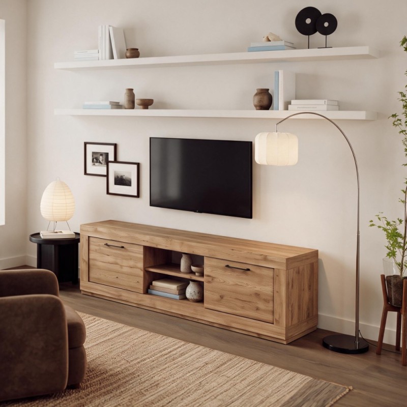 Mueble TV dos puertas y un estante 181 cm DALIA