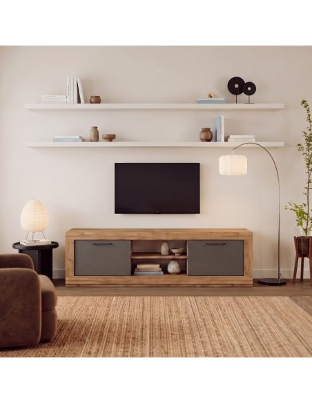 Mueble TV dos puertas y un estante 181 cm DALIA