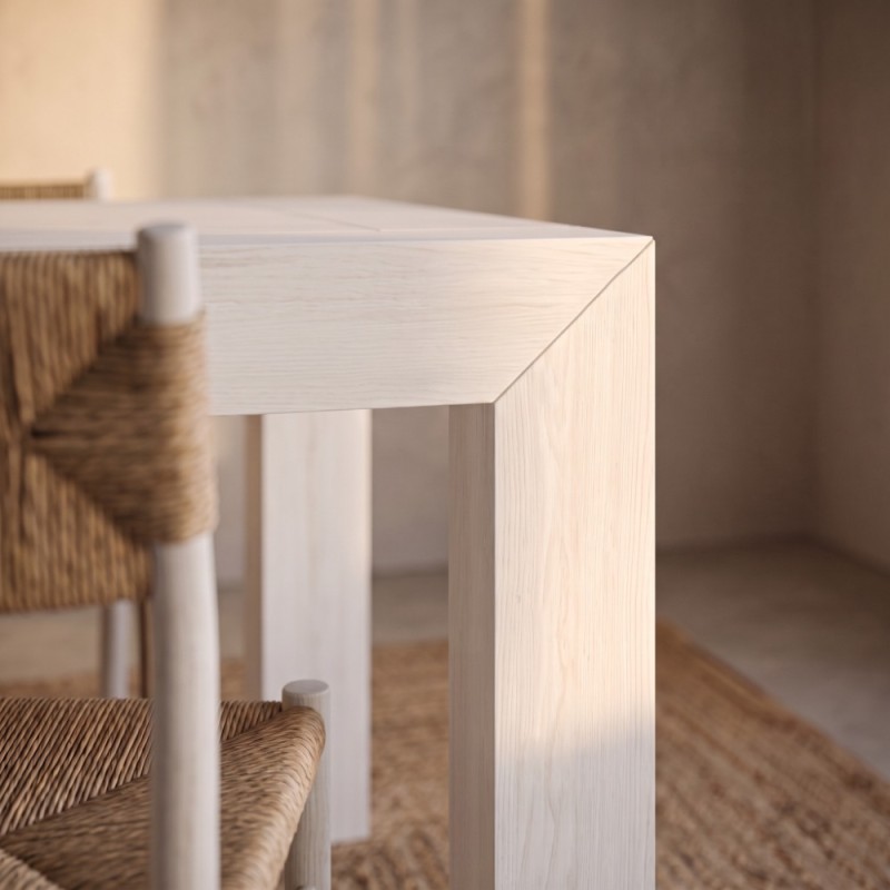 Mesa rectangular pata deslizante DALIA