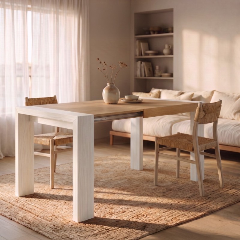 Mesa rectangular pata deslizante DALIA