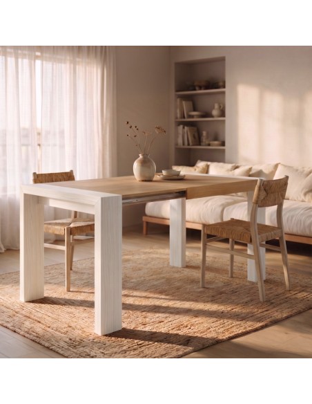 Mesa rectangular pata deslizante DALIA