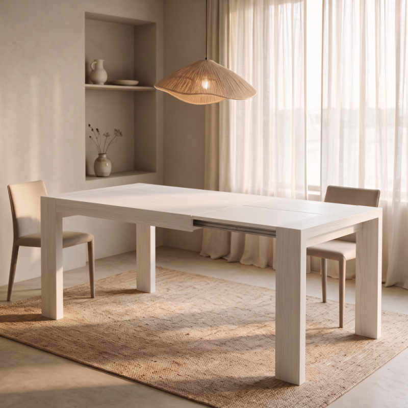 Mesa rectangular pata deslizante DALIA