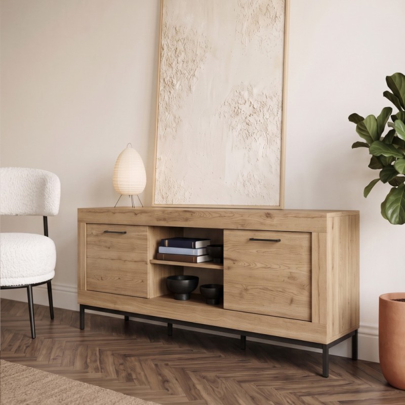 Mueble TV dos puertas y un estante 154 cm DALIA