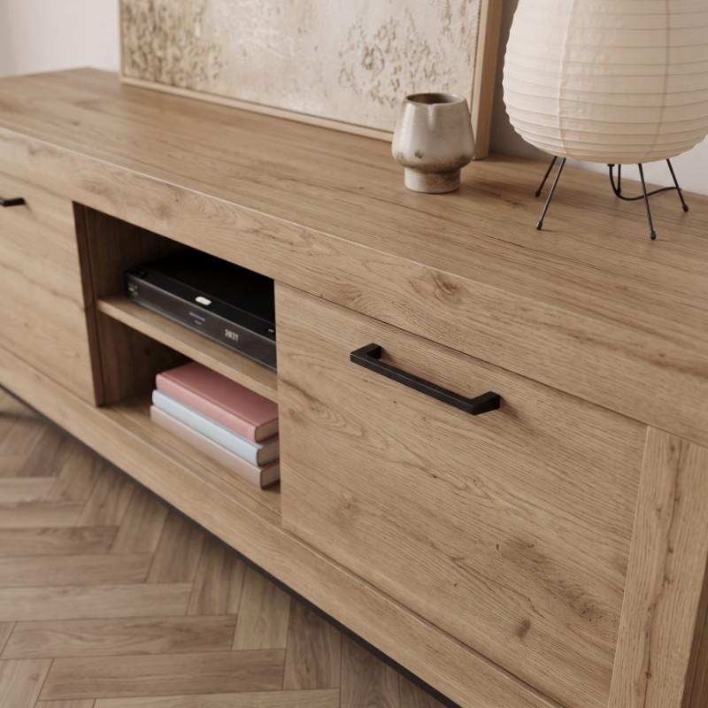 Mueble TV dos puertas y un estante 154 cm DALIA