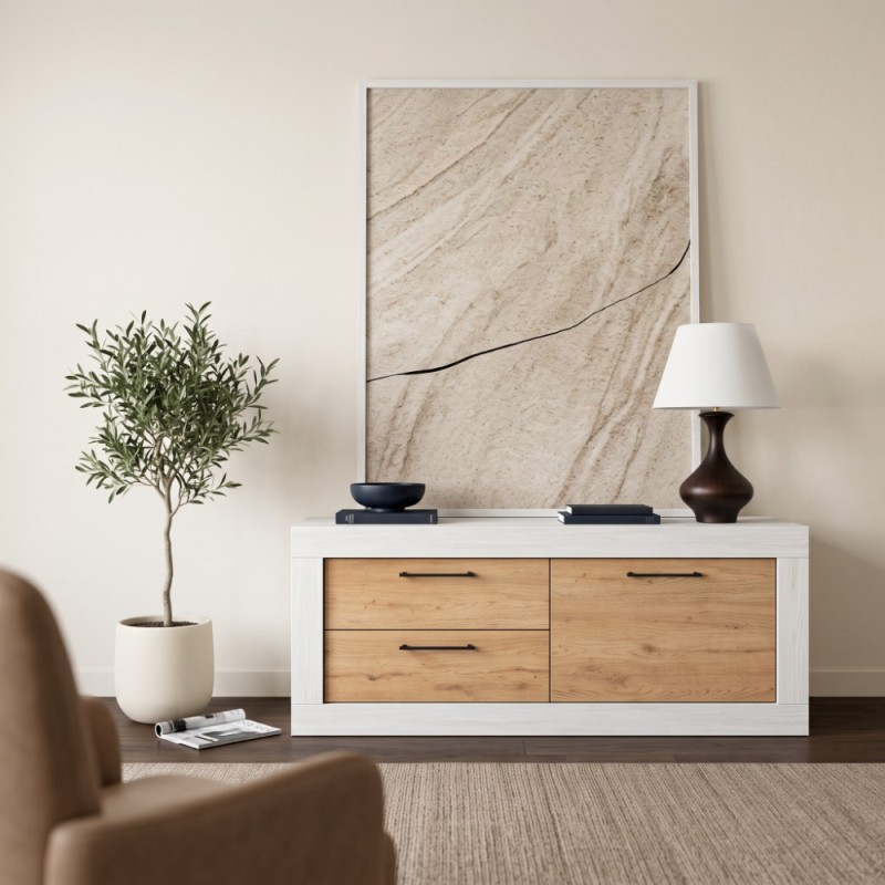 Mueble TV dos cajones y una puerta DALIA