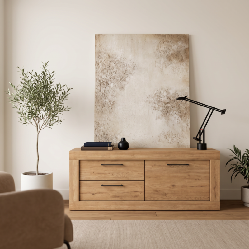 Mueble TV dos cajones y una puerta DALIA