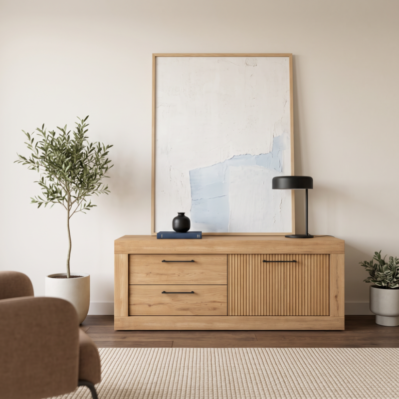 Mueble TV dos cajones y una puerta DALIA