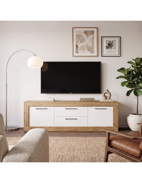 Mueble TV dos cajones y dos puertas 181 cm DALIA